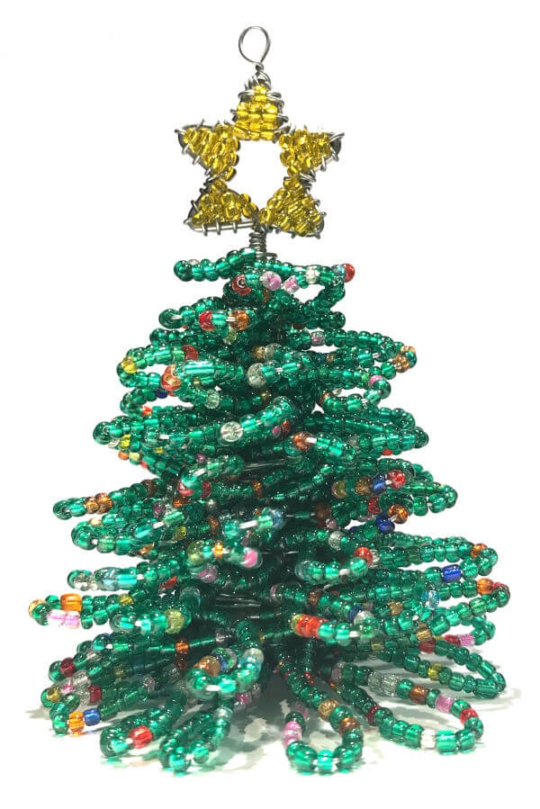 Mini-Weihnachtsbaum - beaded - 11cm