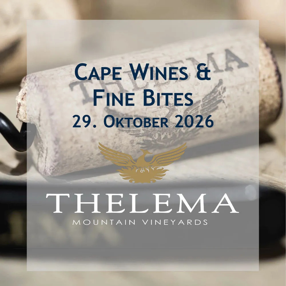 Cape Wines & Fine Bites - Thelema Mountain Vineyards - 29. Okt 2026