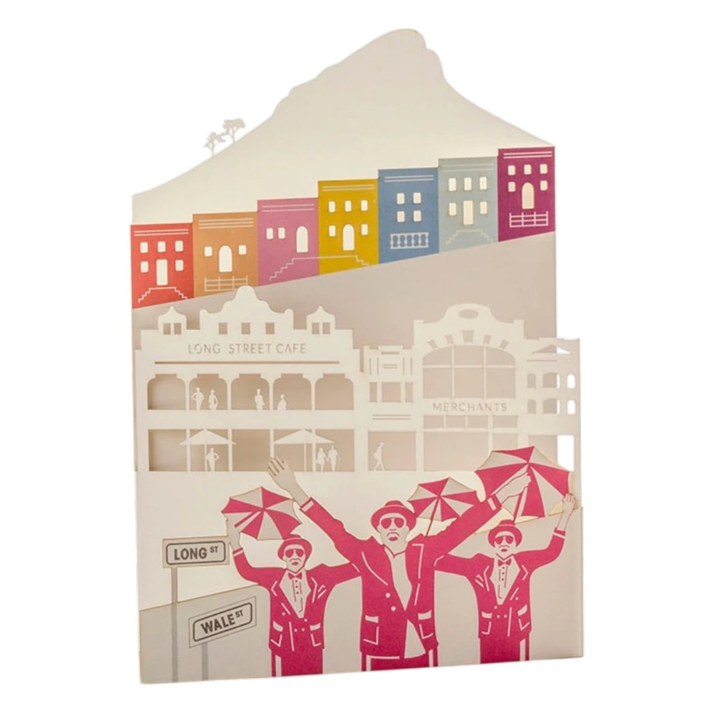 Bo-Kaap Cape Town Panorama Faltkarte